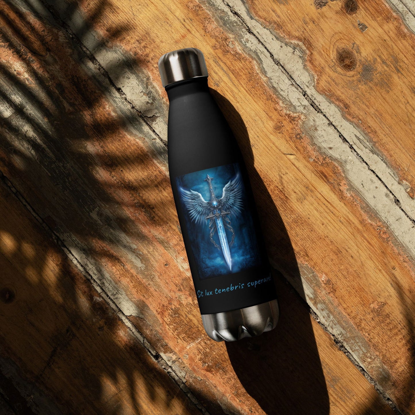 Caelistra stainless steel water bottle - Liane Zane Bookstore -