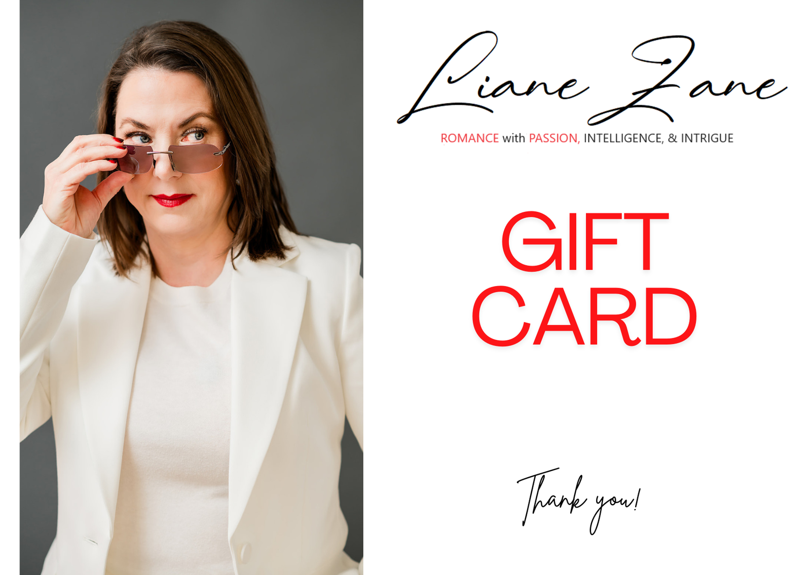 Liane Zane Bookstore Digital Gift Card - Liane Zane Bookstore - 